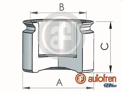 Piston, brake caliper